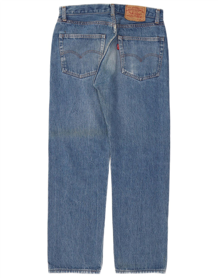 Męskie jeansy Levi's 501 Straight W32 L28 Niebieskie bawełniane