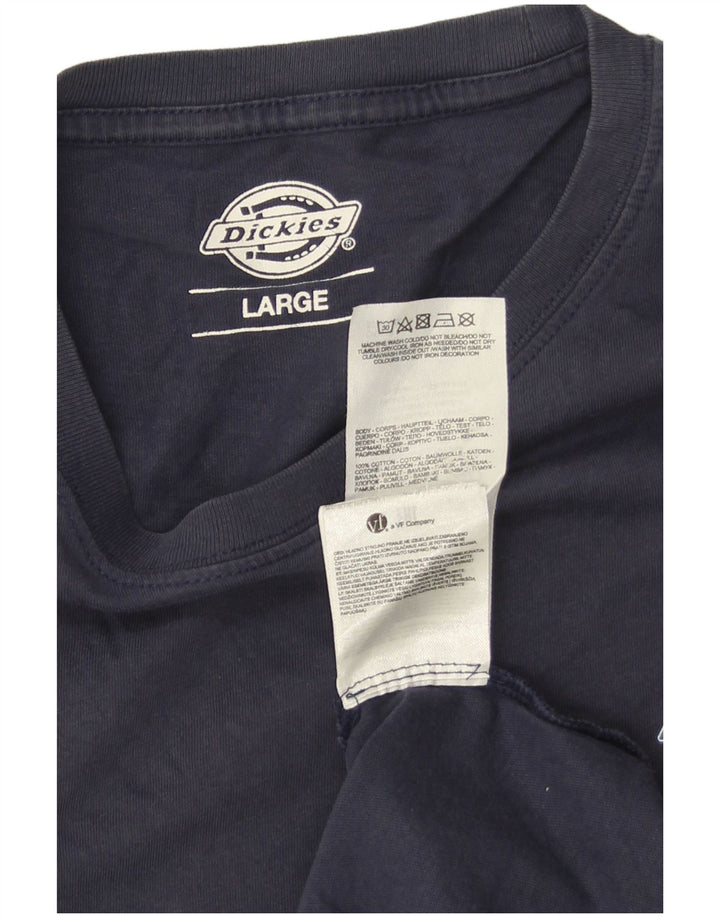 T-shirt męski Dickies, duży, granatowy, bawełniany
