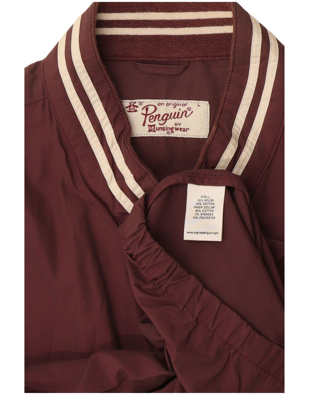 Męska kurtka bomber Penguin UK 40, duża, brązowa, nylonowa