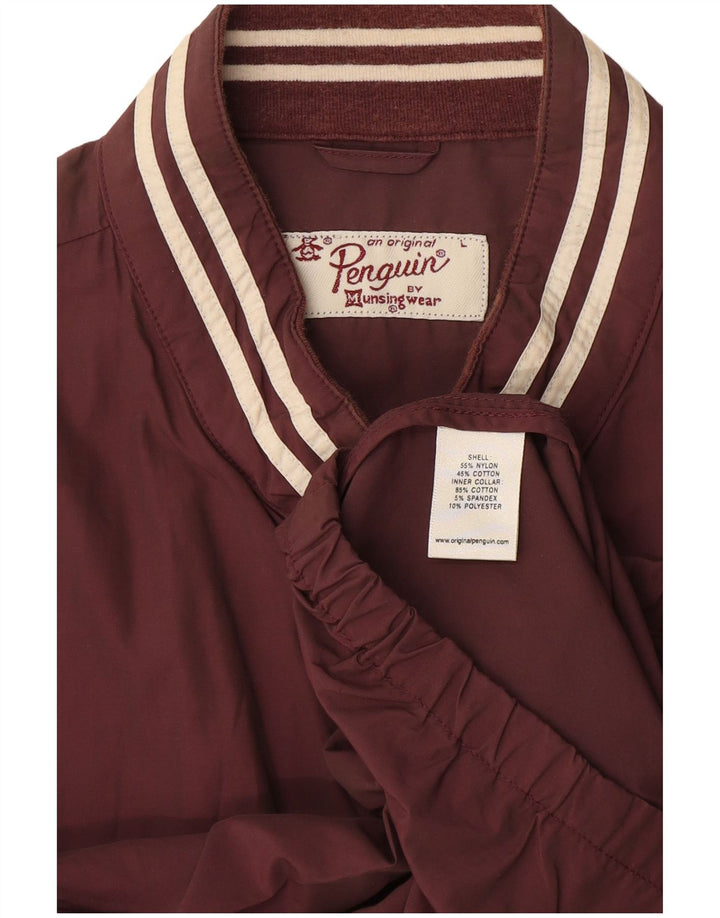 Męska kurtka bomber Penguin UK 40, duża, brązowa, nylonowa