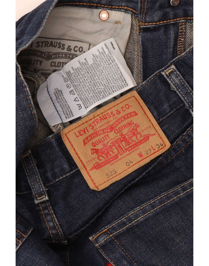 Męskie jeansy Levi's 525 Bootcut W29 L34 Granatowa bawełna