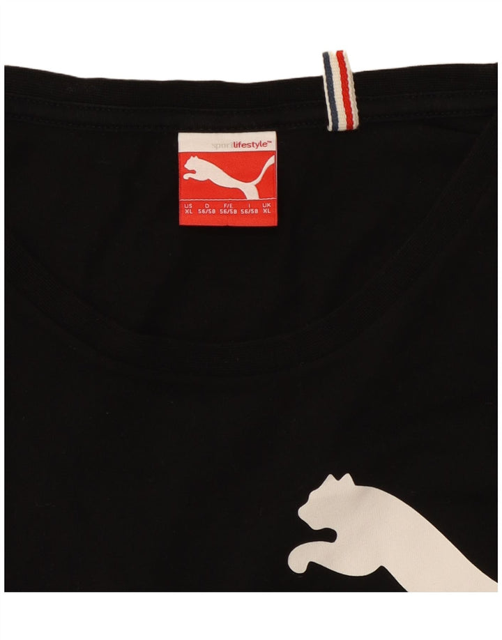 Męski T-shirt z grafiką PUMA, XL, czarny