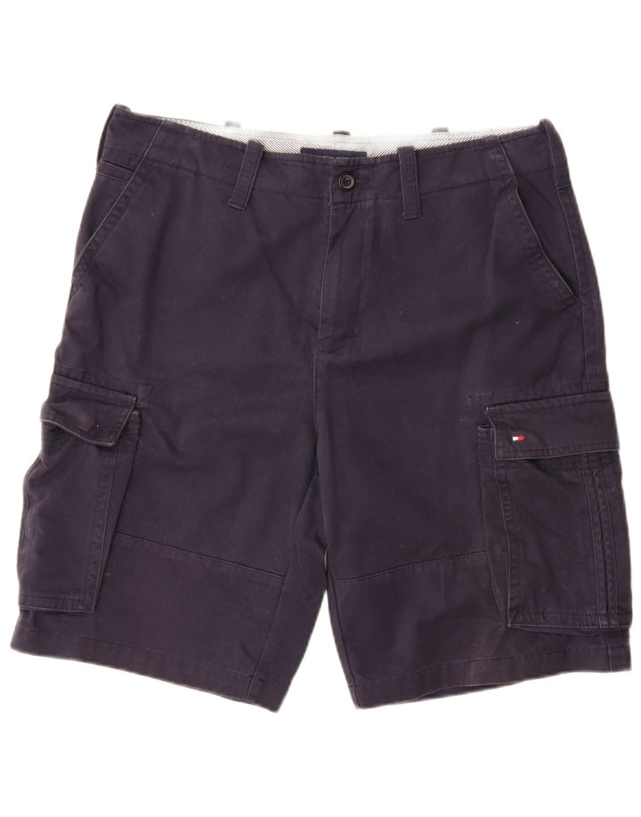 Męskie spodenki cargo Tommy Hilfiger W34, duże, granatowe, bawełniane