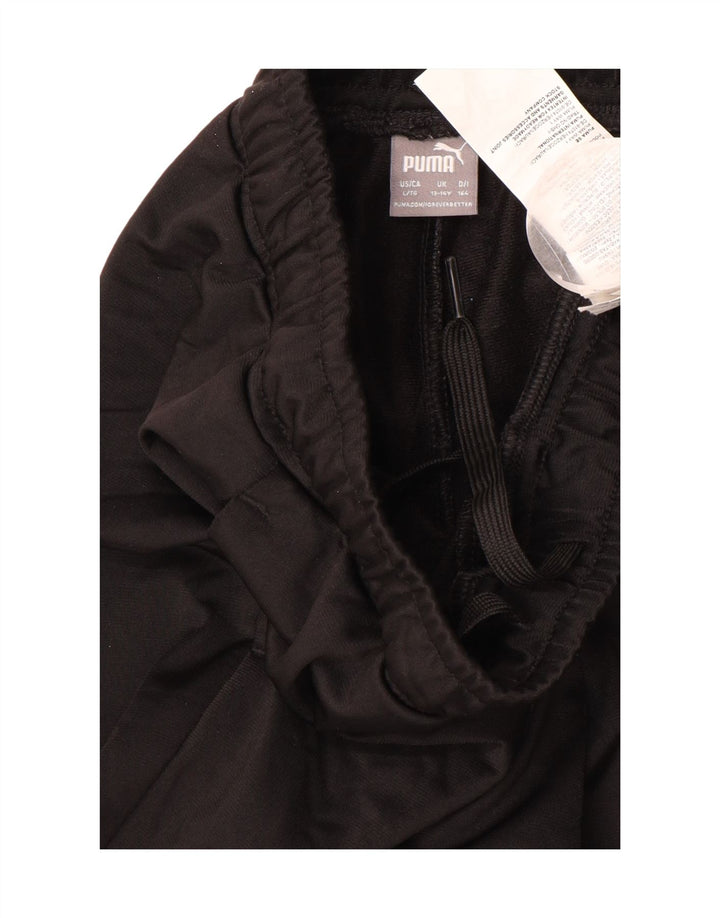 Chłopięce spodnie dresowe PUMA Joggery 13-14 lat Czarny poliester