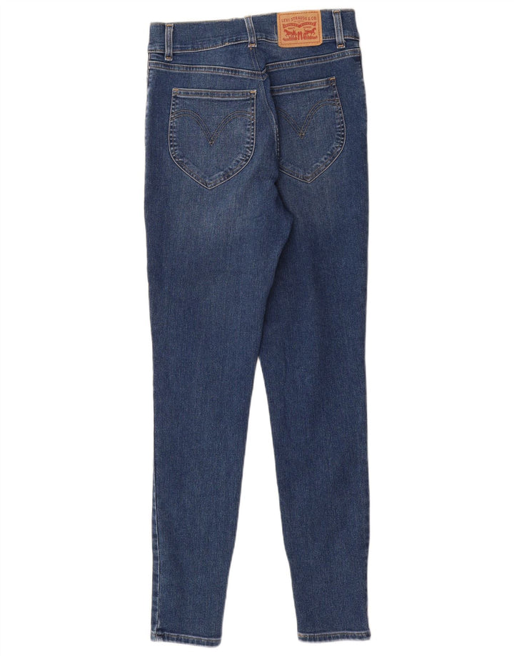 Damskie jeansy skinny z wysokim stanem LEVI'S W28 L30 Niebieskie bawełniane