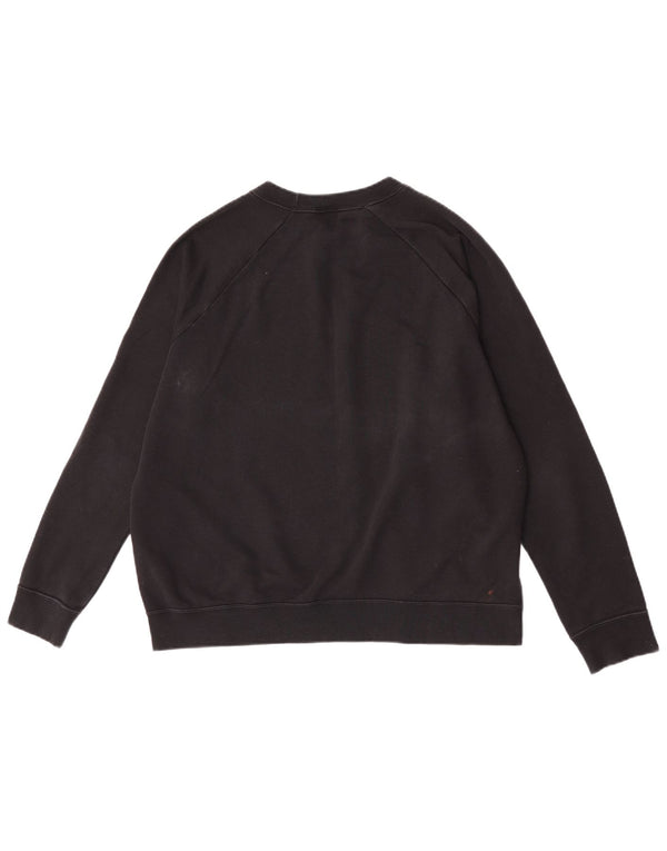 Damski sweter z grafiką Nike, UK 16, duży, czarny, bawełniany