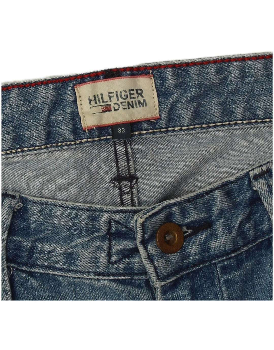 Męskie spodenki jeansowe Tommy Hilfiger W33 Średnioniebieskie, bawełniane