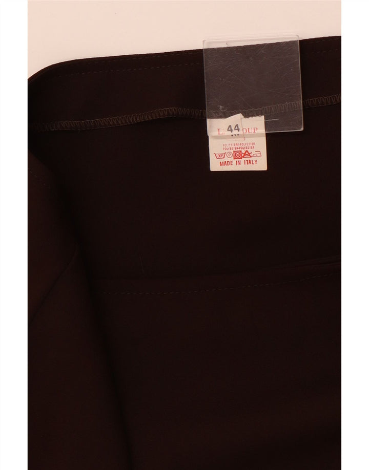 LE GROUP Womens Mini Skirt IT 44 Medium W28 Brown Polyester