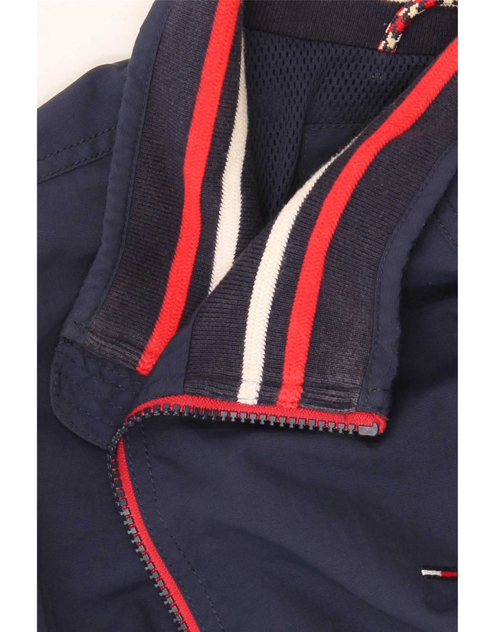 Męska kurtka bomberka Tommy Hilfiger UK 38 Średni granatowy poliamid w paski