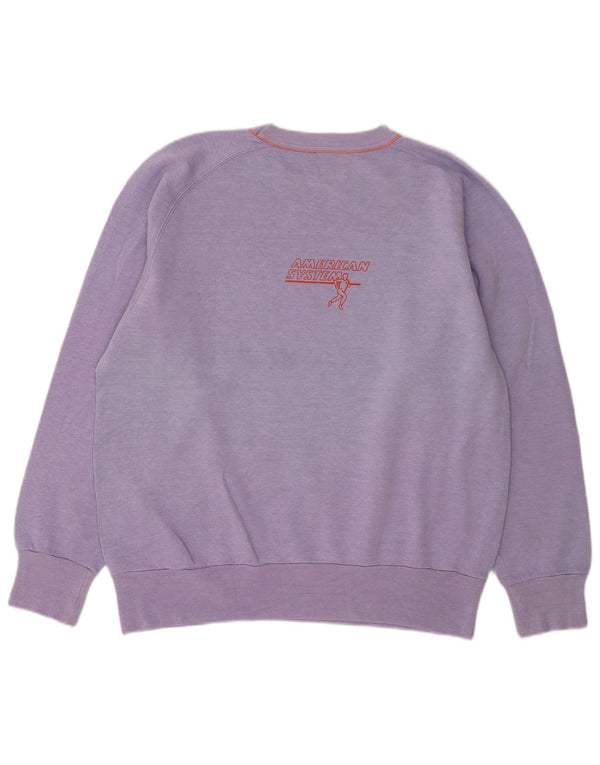 Damska bluza z grafiką w stylu vintage, UK 18 XL, fioletowa