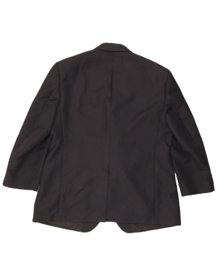 Marks & Spencer Męska marynarka zapinana na 3 guziki, UK 44 XL, granatowa w prążki