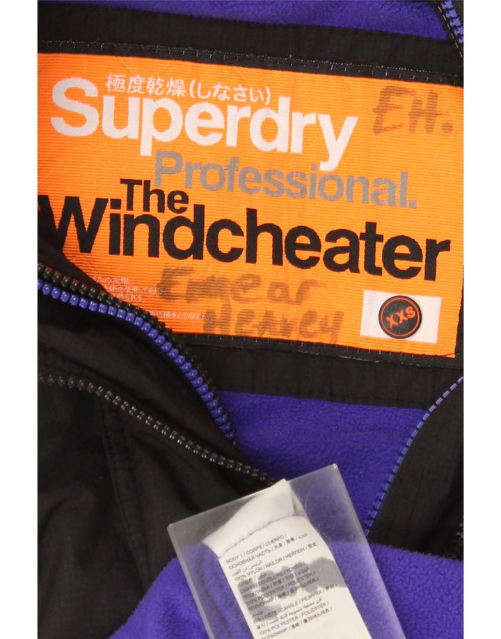 Damska kurtka wiatrówka Superdry The Windcheater Graphic UK 2 2XS czarna