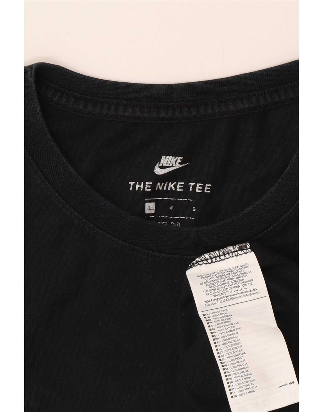 Męski T-shirt z grafiką Nike, duży, czarny, bawełniany