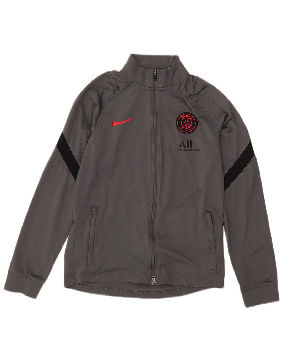 Kurtka dresowa chłopięca Nike Paris Saint-Germain, duża, 12-13 lat, szara