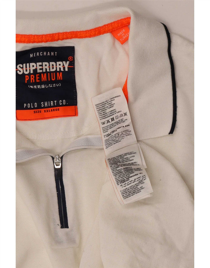 Męska koszulka polo Superdry 2XL, bawełniana w białe paski