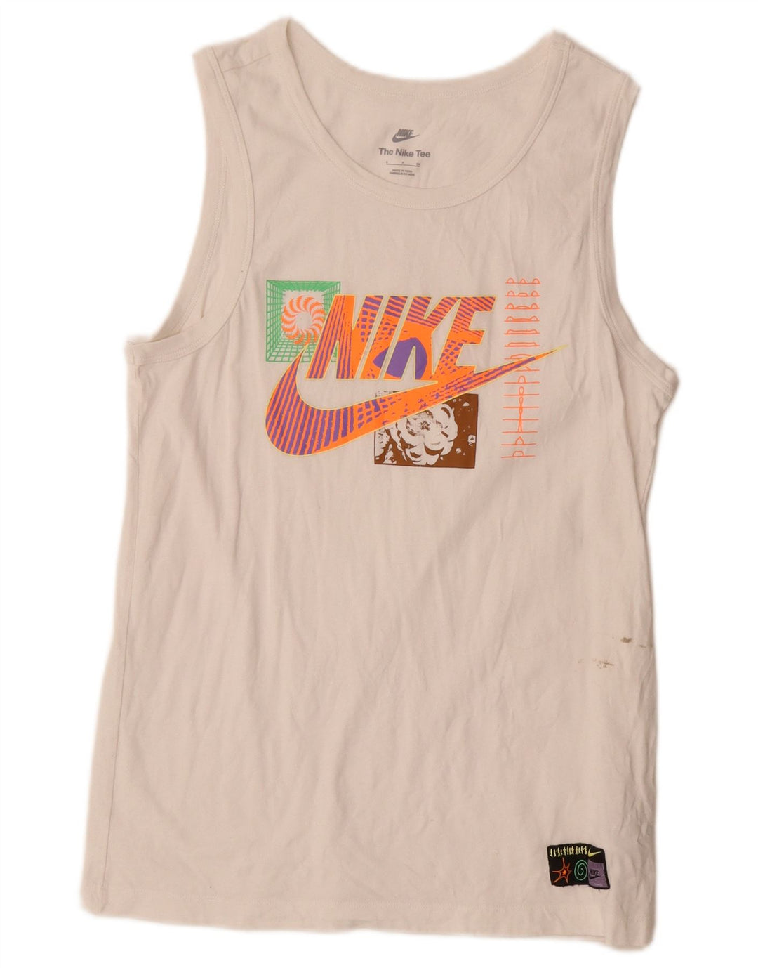 Męski T-shirt z grafiką Fila, mały, biały, bawełniany