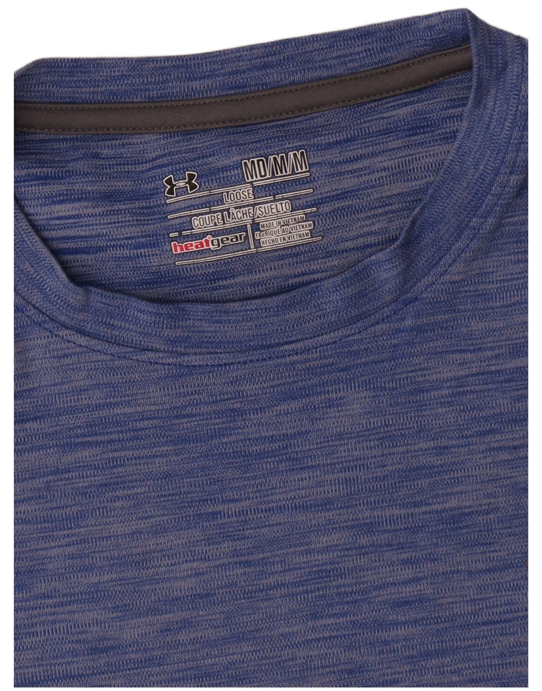 Męska koszulka t-shirt Under Armour Heat Gear z poliestru w kolorze średniego niebieskiego
