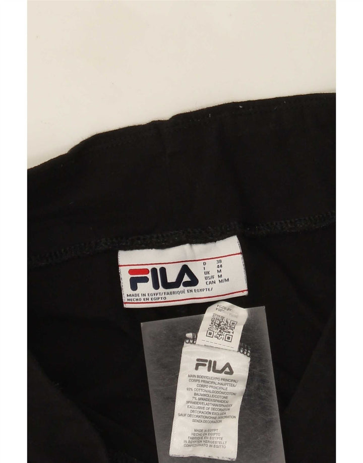 Damskie legginsy Fila Graphic Crop UK 12, średnie, czarne, bawełniane