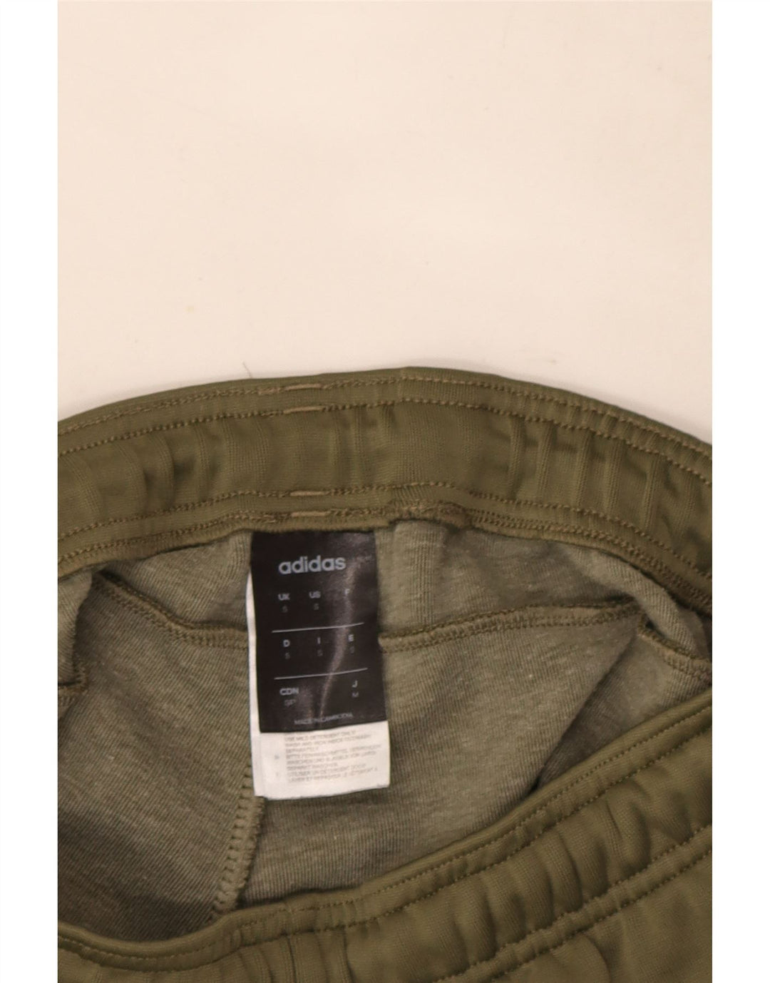 Adidas Męskie spodnie dresowe Joggery Małe Khaki Poliester
