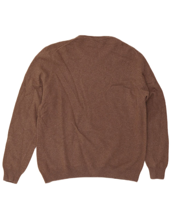 Męski sweter Liu Jo z okrągłym dekoltem 2XL, brązowy kaszmir