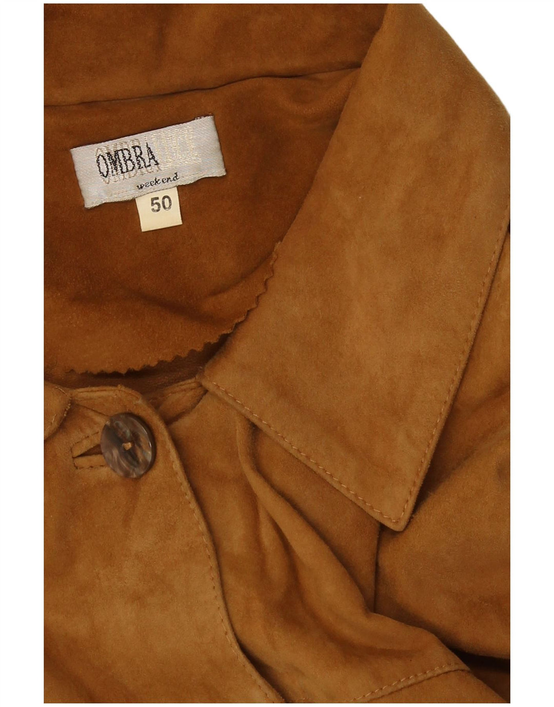 Kurtka zamszowa damska vintage IT 50 XL brązowa