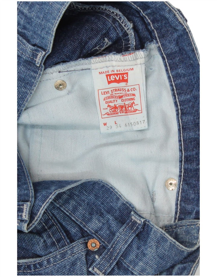 Męskie proste dżinsy Levi's W29 L29 Niebieskie bawełniane