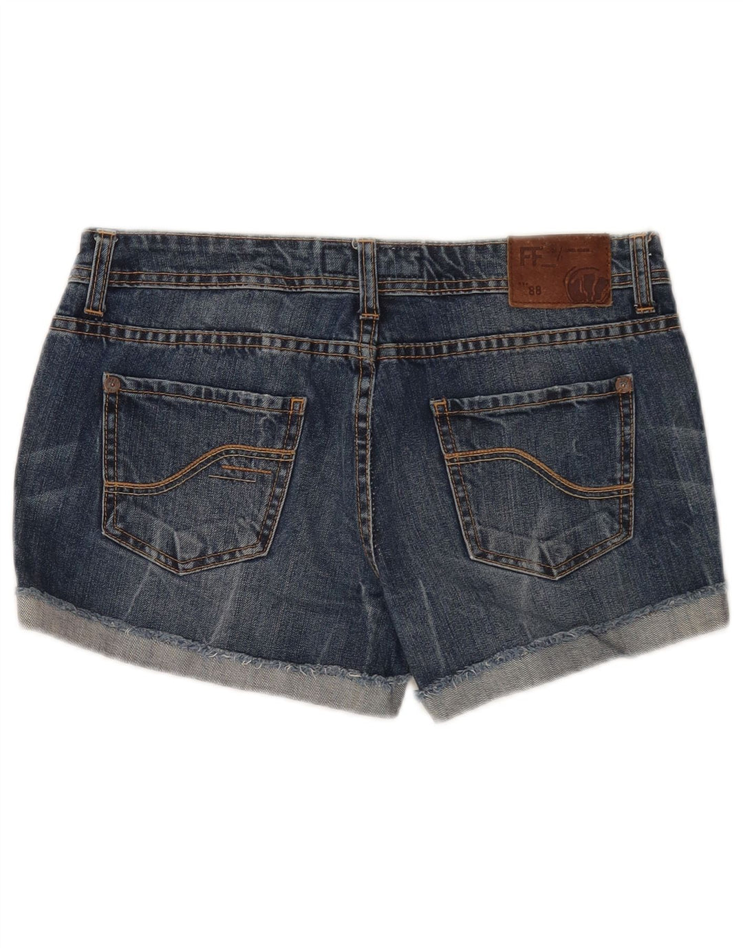 Damskie spodenki jeansowe Fat Face W32, duże, niebieskie, bawełniane