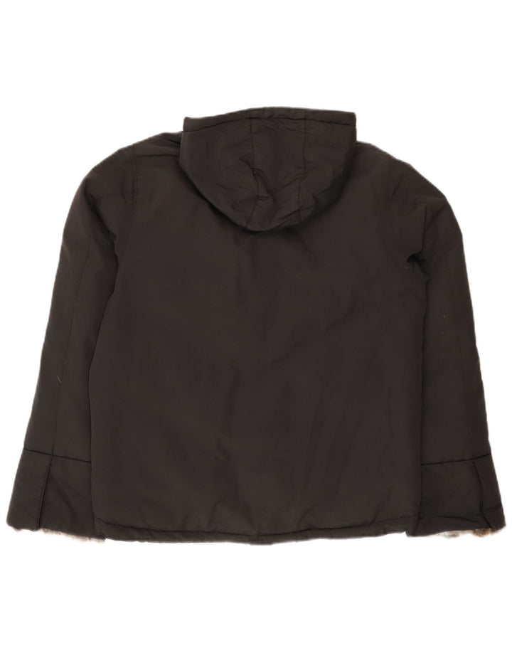 Damska ocieplana kurtka z kapturem Woolrich UK 14, średni czarny nylon