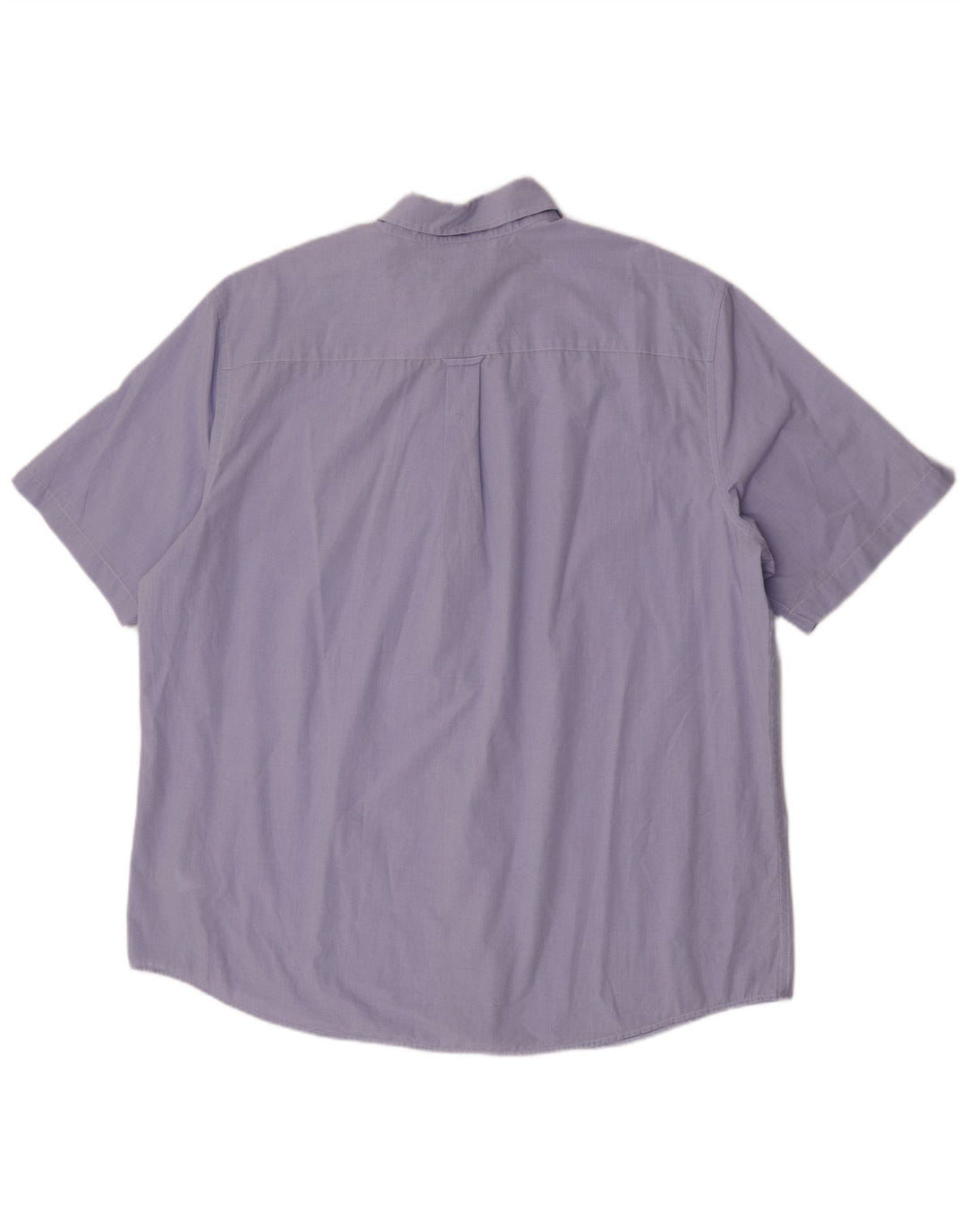 Koszula męska z krótkim rękawem Chaps 2XL, fioletowa, bawełniana w pepitkę