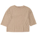 Damski sweter Zara Trafaluc z rękawem 3/4, UK 10, mały, beżowy, nakrapiany