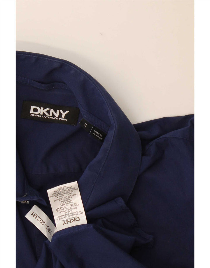 Koszula męska Dkny rozmiar 16, duża, granatowa, bawełniana