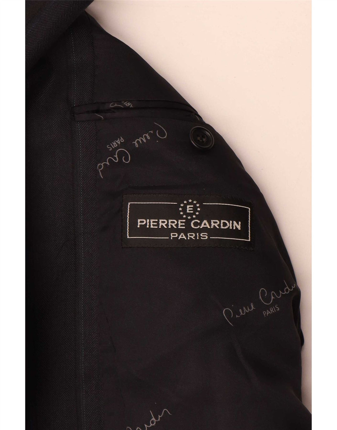 Męska marynarka Pierre Cardin zapinana na 2 guziki UK 38 w średnie szare paski