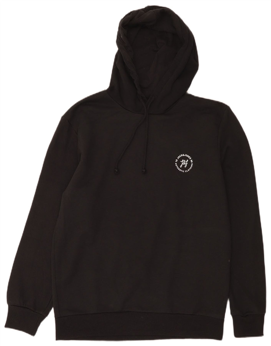 Męski sweter z kapturem Jack & Jones, duży, czarny, bawełniany