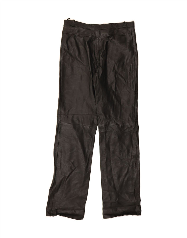 CONBIPEL Womens Leather Casual Trousers IT 40 Small W28 L32 Black Leather Vintage Conbipel and Second-Hand Conbipel from Messina Hembry 