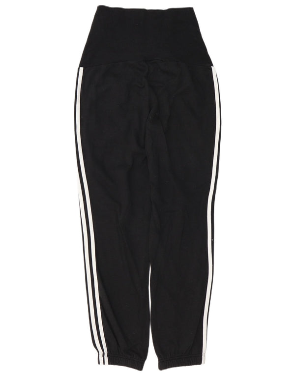 Damskie spodnie dresowe Adidas ciążowe Joggers UK 4/6 XS Czarna bawełna