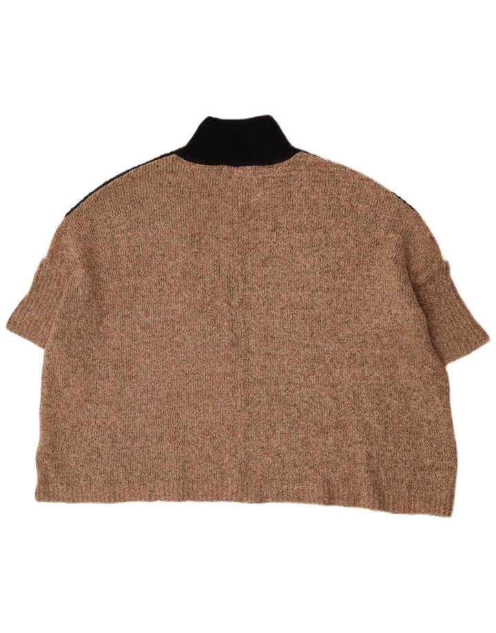 Marks & Spencer Damski sweter z golfem i krótkim rękawem, UK 14, średni