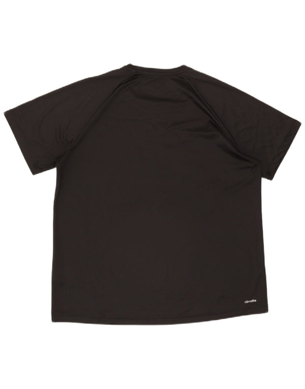 Adidas Męska koszulka Climalite Graphic Top XL Czarny poliester