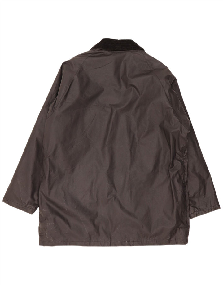Męska kurtka z woskowanej bawełny Wikes & Akerman UK 42 XL, czarny poliester