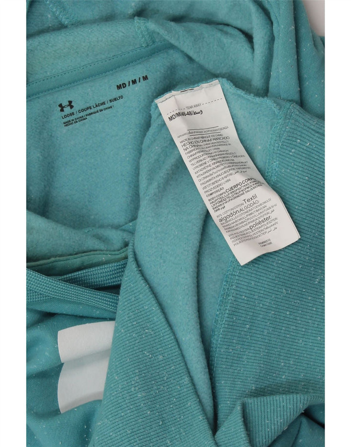 UNDER ARMOUR Damski sweter oversize z kapturem UK 14, średni niebieski nakrapiany