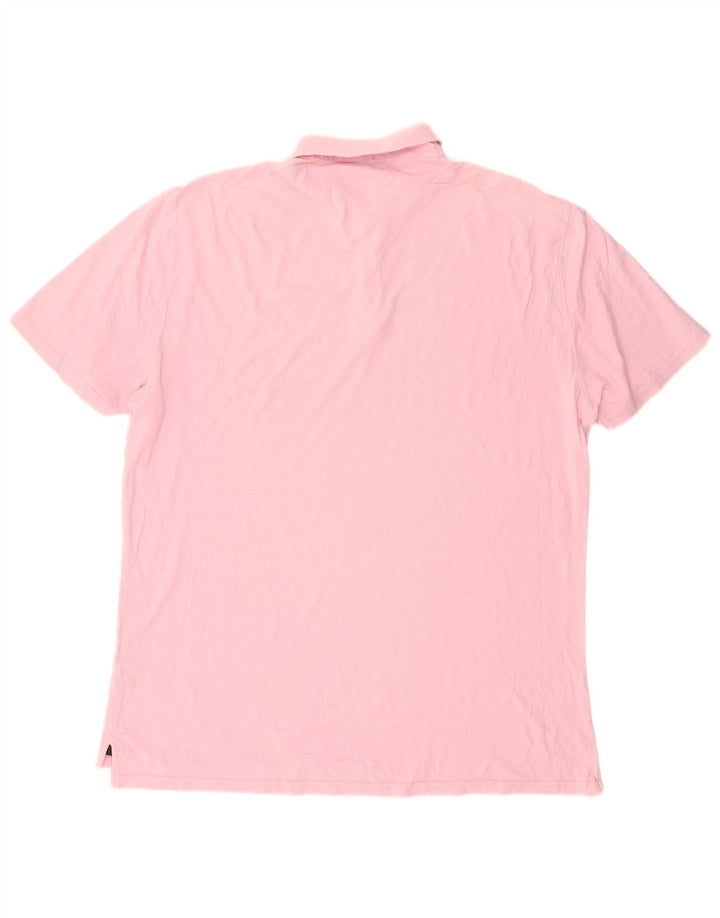 Męska koszulka polo Massimo Dutti 2XL, różowa, bawełniana