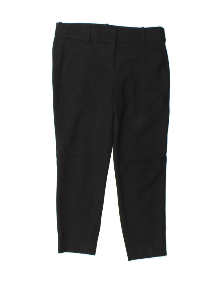 J. CREW Womens Cameron Crop Chino Trousers US 8 Medium W30 L26 Black Vintage J. Crew and Second-Hand J. Crew from Messina Hembry 