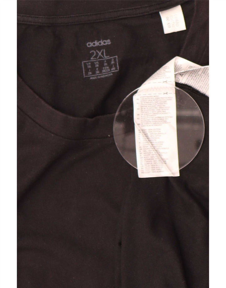 Adidas Męska koszulka Top 2XL Czarna bawełna