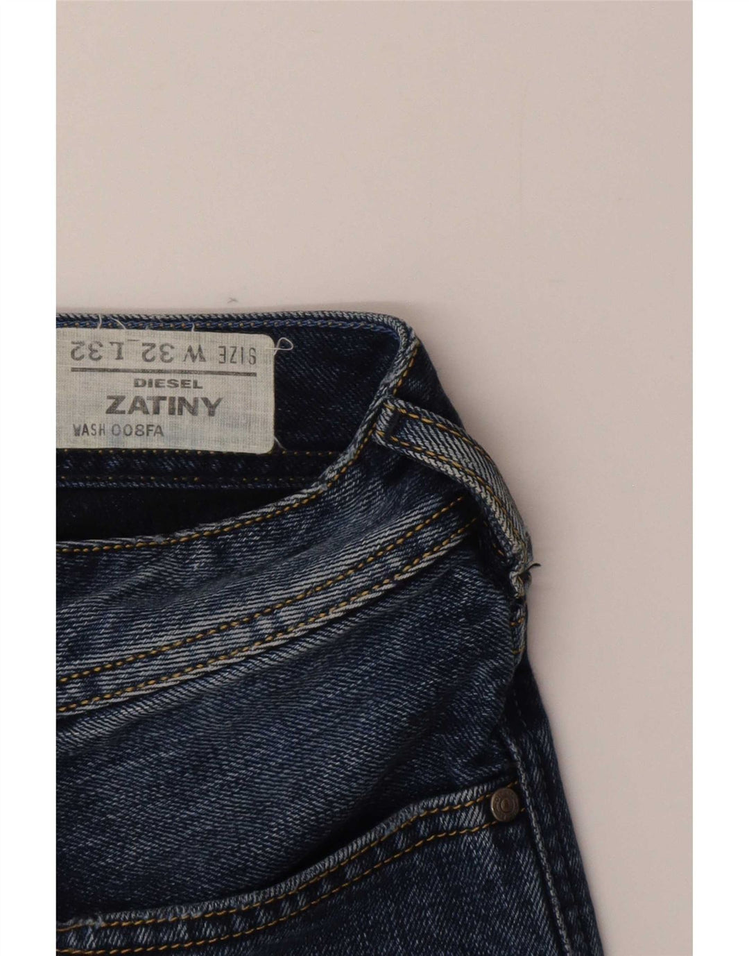 Diesel Męskie Zatiny Bootcut Jeansy W32 L32 Niebieskie