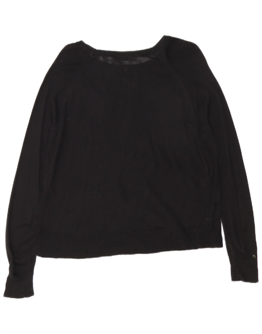 Sweter damski Zara z dekoltem w łódkę UK 14, średni czarny
