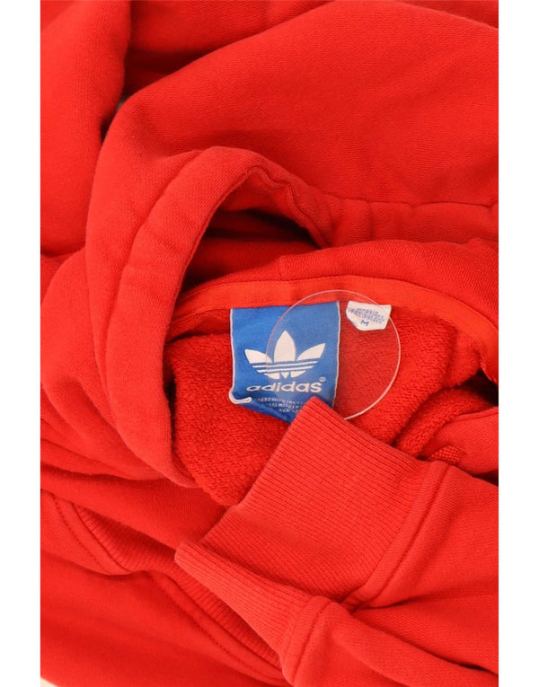 Męska bluza z kapturem Adidas Graphic, średnia czerwona, bawełniana