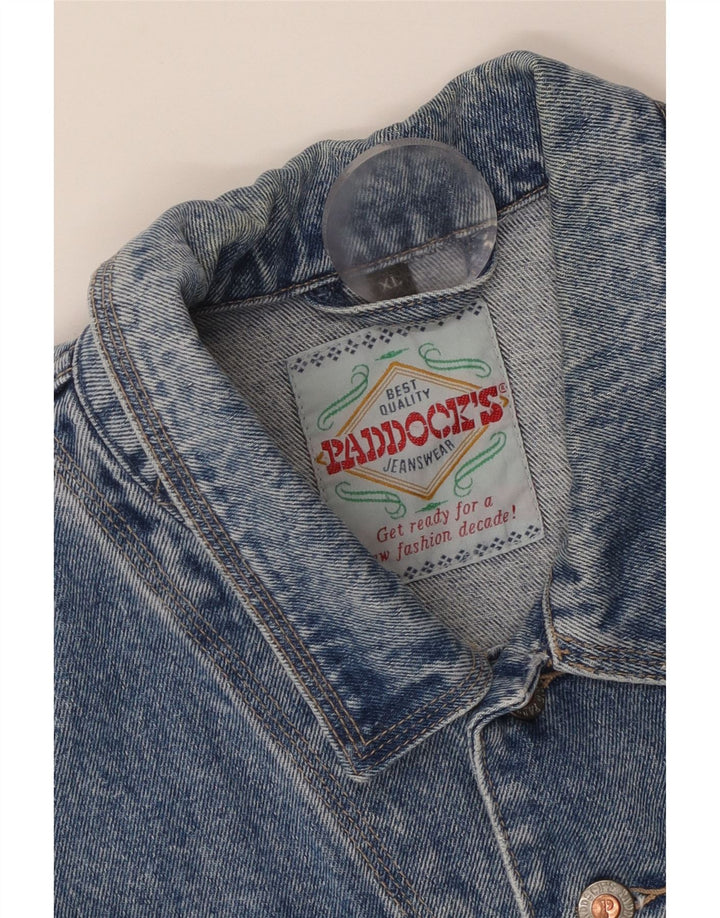 Męska dżinsowa kamizelka Paddock UK 42 XL w kolorze niebieskim