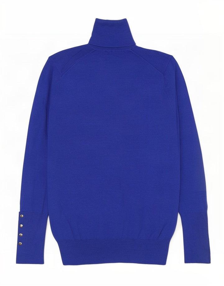 Damski sweter z golfem Zara UK 10 Small Blue Wiskoza