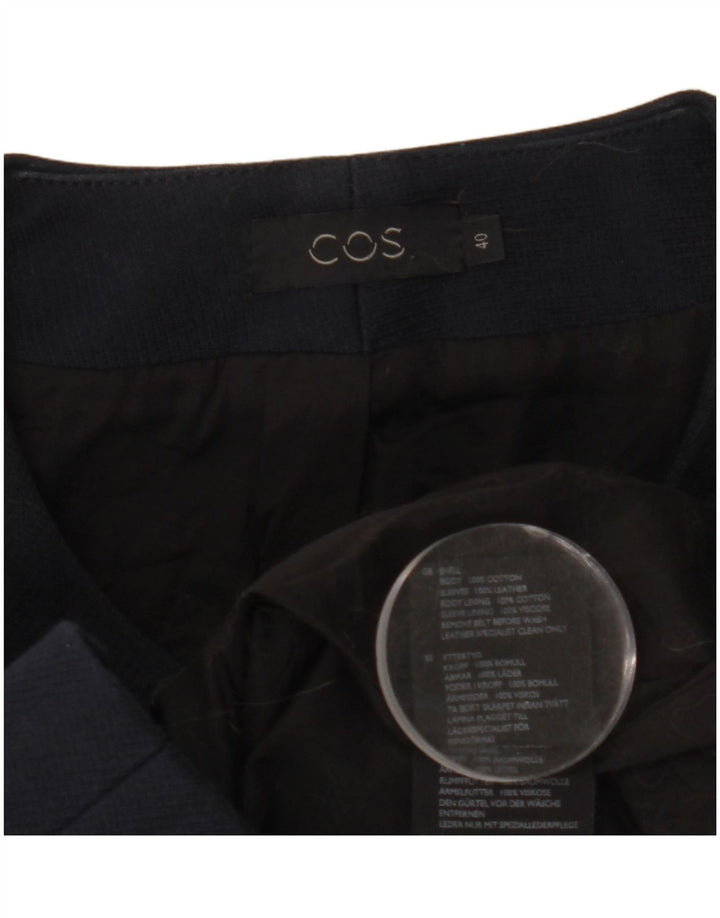 Damska marynarka Cos EU 40, średnia granatowa, bawełniana w bloki kolorów