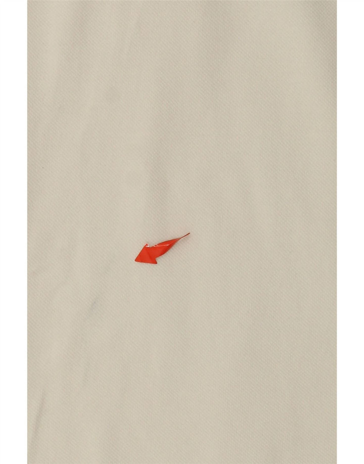 Damska koszulka polo bez rękawów KAPPA UK 12, średnia biała bawełna