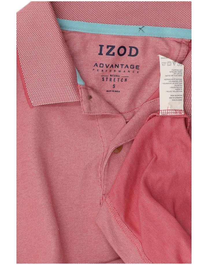 Męska koszulka polo IZOD, mała, różowa, bawełniana